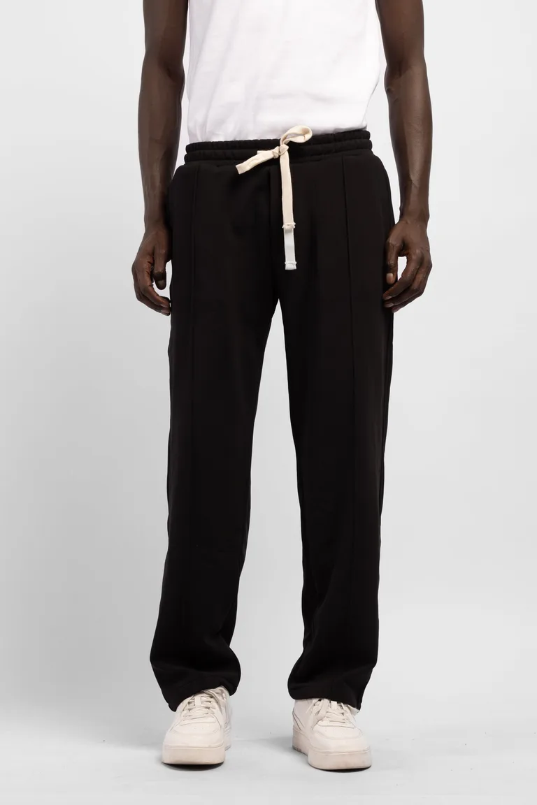 Pantaloni de trening drepți cu șnur și cusături verticale