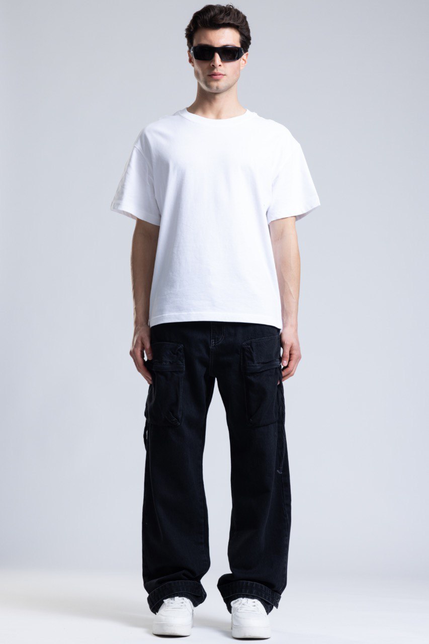 Blugi Black Utility Denim