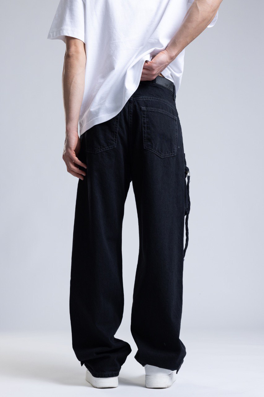 Blugi Black Utility Denim