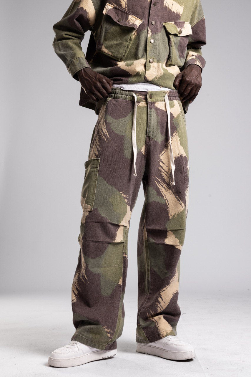 Pantaloni Canvas Brush Camo
