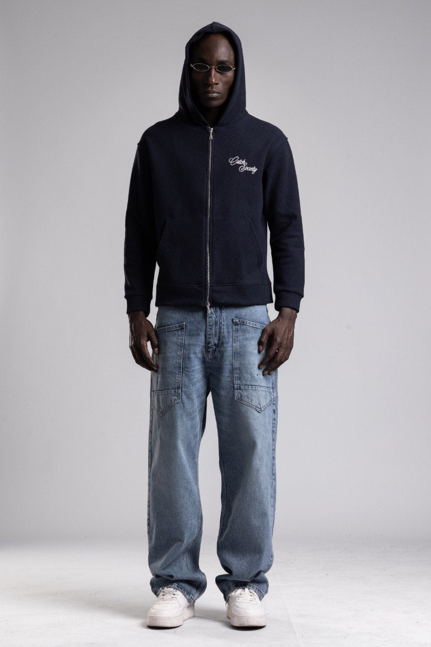 Hanorac Double Zip Hoodie “Catch Society”