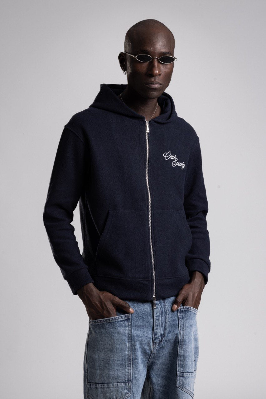 Hanorac Double Zip Hoodie “Catch Society”