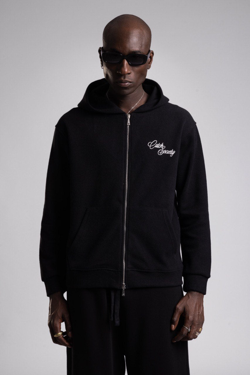 Hanorac Double Zip Hoodie “Catch Society”