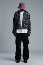 Jacheta Geo Pattern Zip Jacket