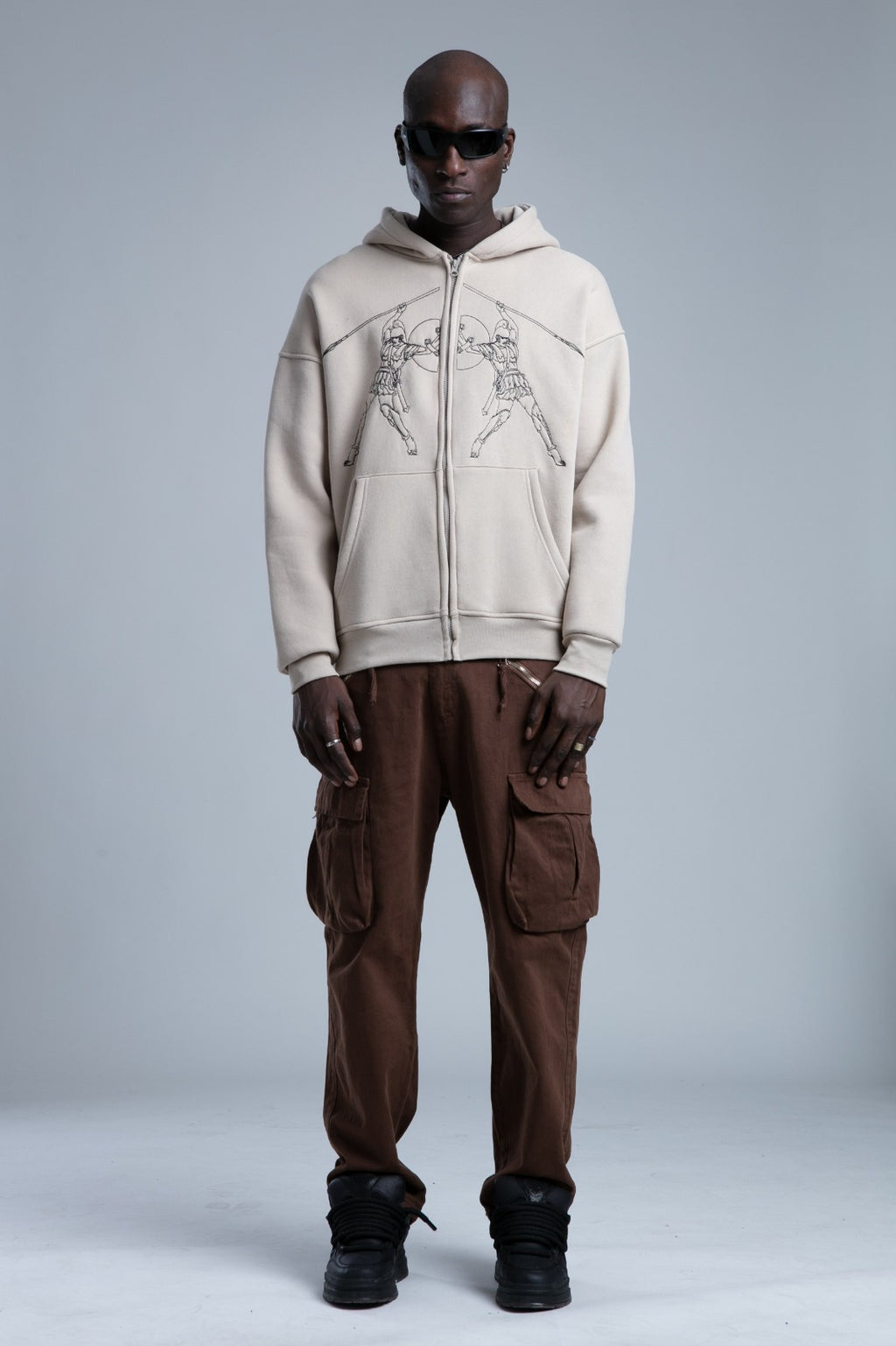 Hanorac Dual Warriors Zip Hoodie