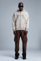 Hanorac Dual Warriors Zip Hoodie