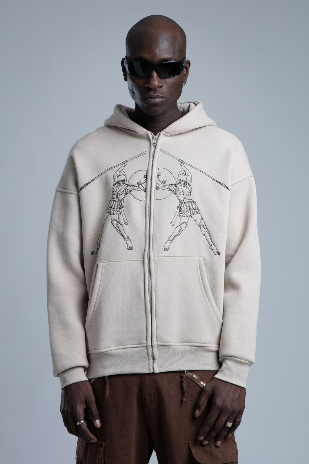 Hanorac Dual Warriors Zip Hoodie