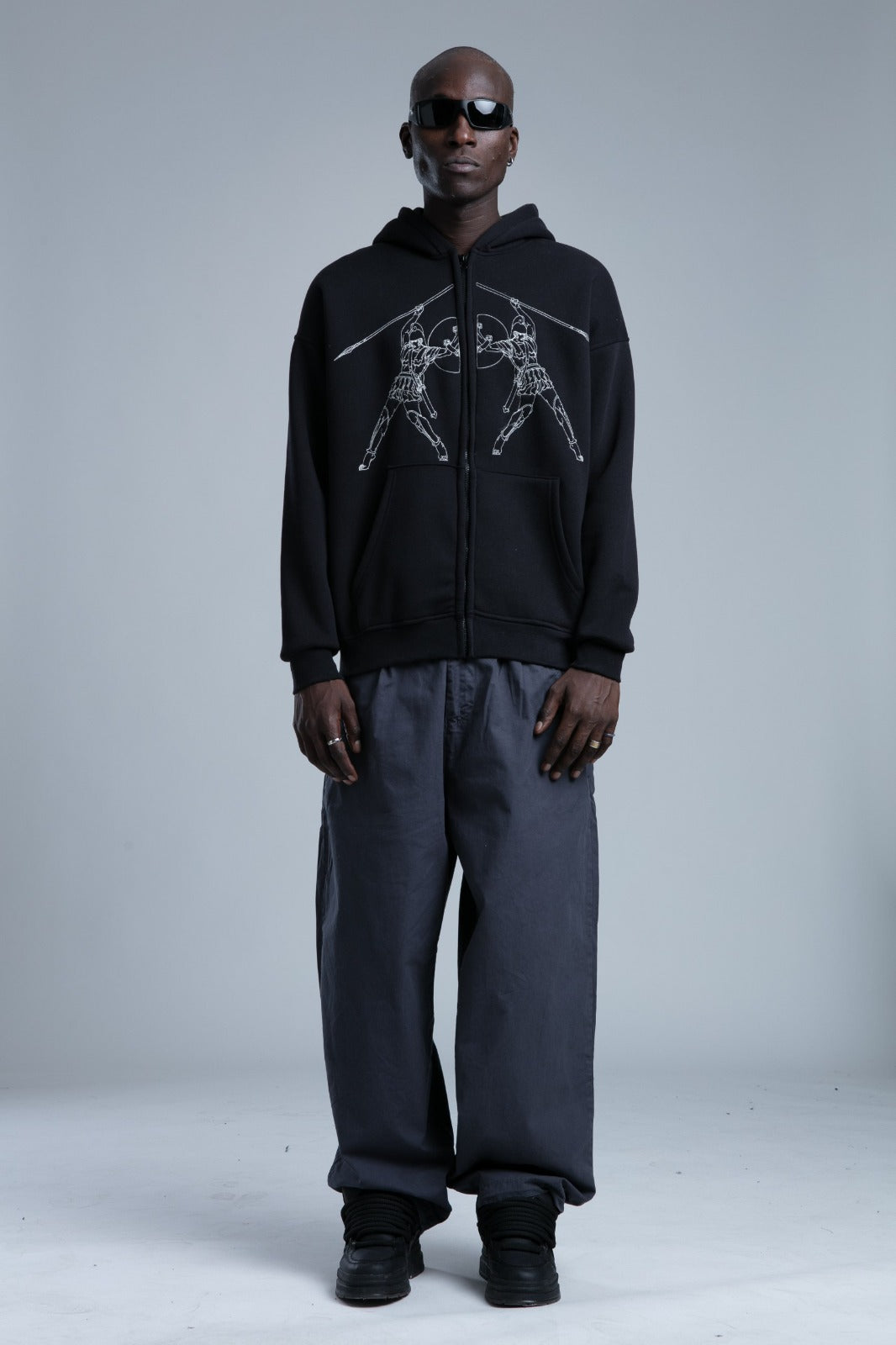 Hanorac Dual Warriors Zip Hoodie