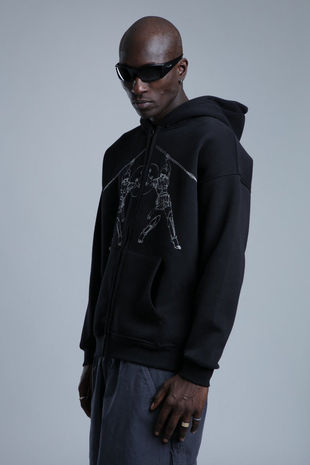 Hanorac Dual Warriors Zip Hoodie