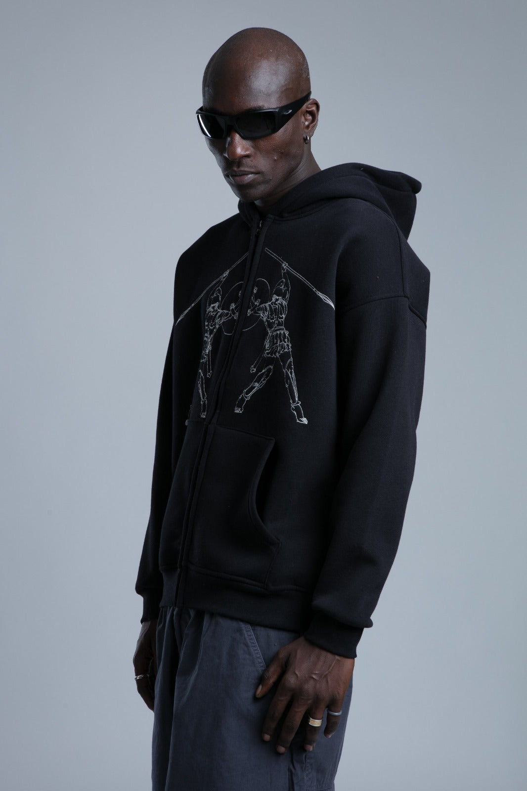 Hanorac Dual Warriors Zip Hoodie