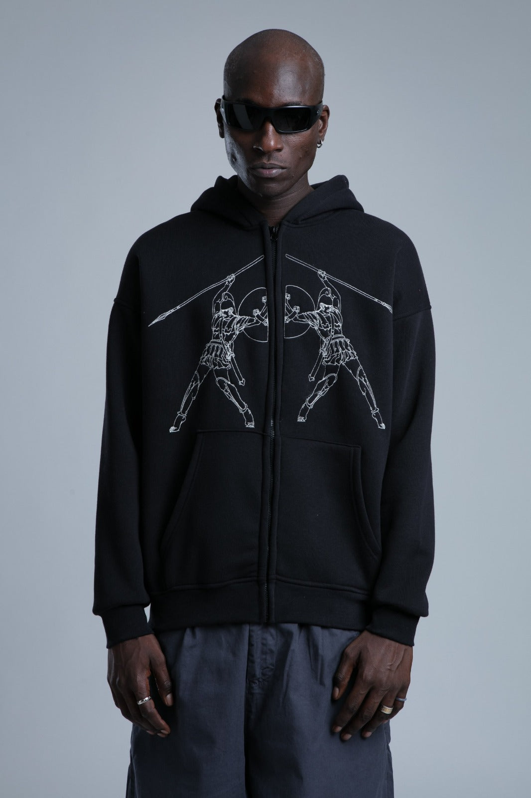 Hanorac Dual Warriors Zip Hoodie