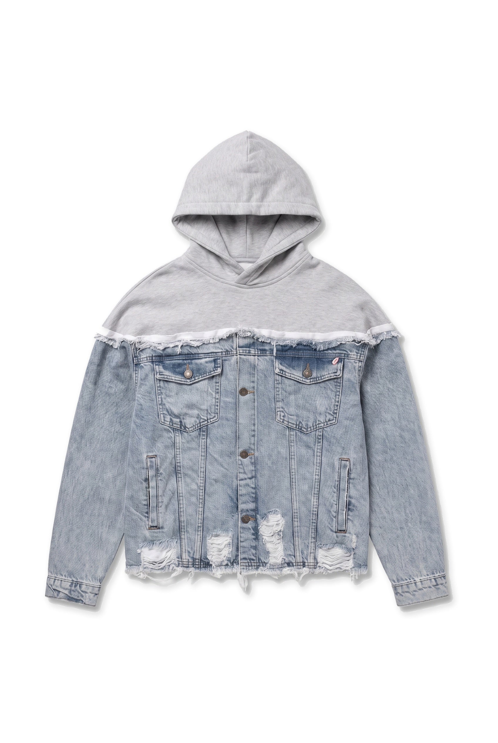 Hanorac Raw Denim Hoodie Jacket