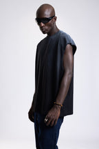 Tricou oversize fără mâneci