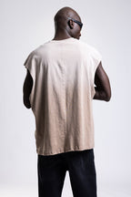 Tricou oversize fără mâneci