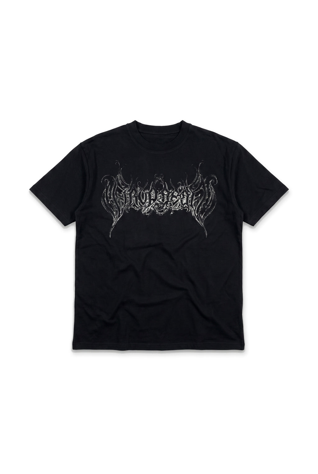 Tricou oversize cu print gothic pe piept