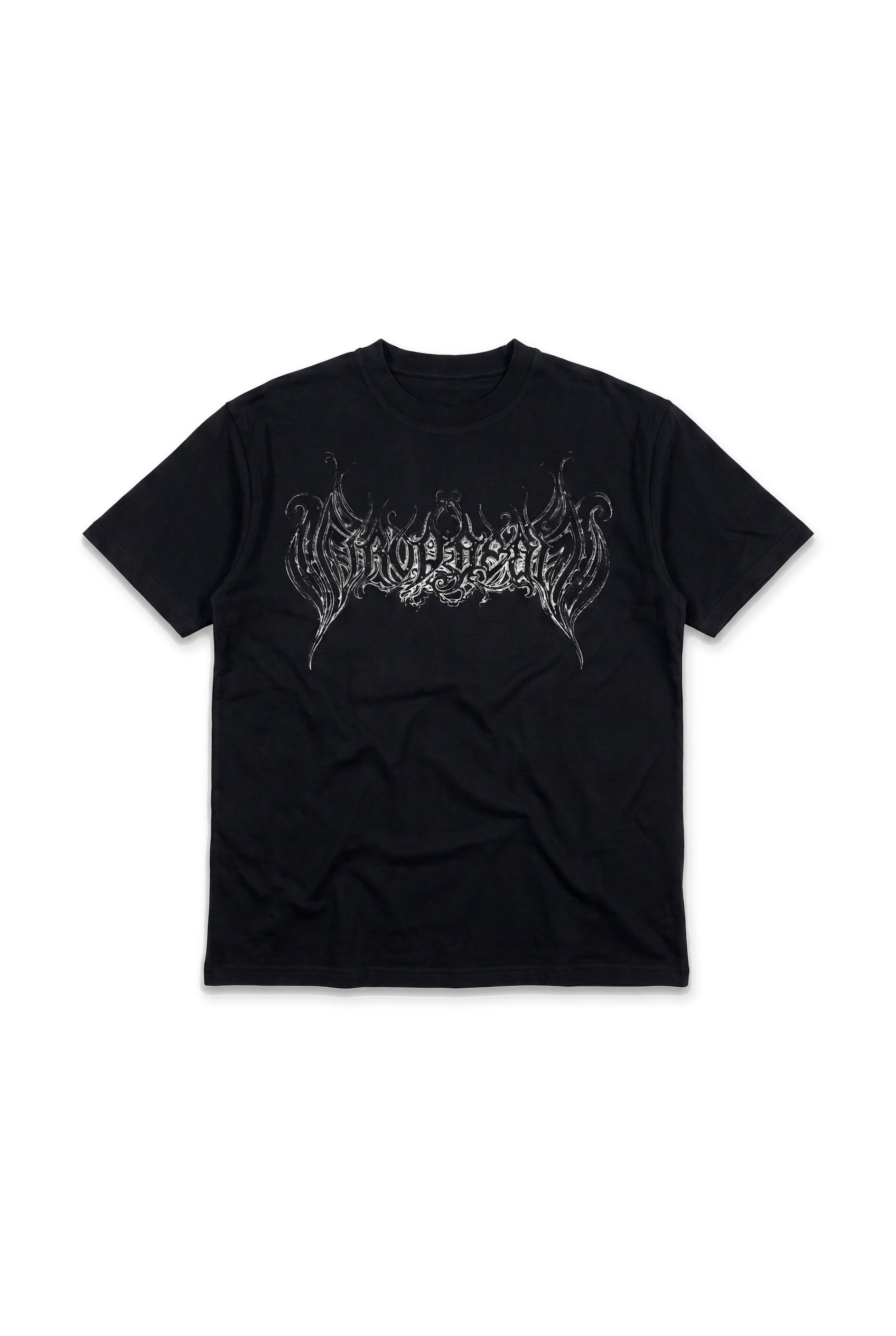 Tricou oversize cu print gothic pe piept